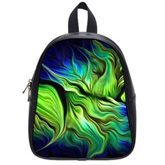 Fractal Art Pattern Abstract School Bag (small)