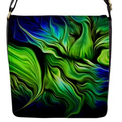 Fractal Art Pattern Abstract Flap Closure Messenger Bag (s)