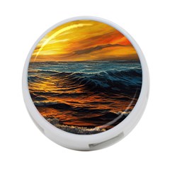 Ocean Sunset Sea Ocean Sunset 4-port Usb Hub (two Sides)