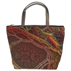 Fractal Pattern Geometric Pattern Bucket Bag