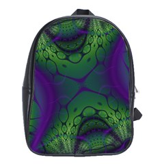 Abstract Art Fractal School Bag (xl)