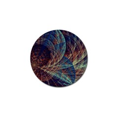 Fractal Abstract- Art Golf Ball Marker