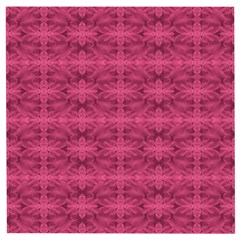 Elegant Pink Floral Geometric Pattern Wooden Puzzle Square by dflcprintsclothing