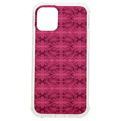 Elegant Pink Floral Geometric Pattern Iphone 12 Mini Tpu Uv Print Case	 by dflcprintsclothing