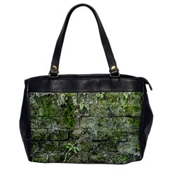 Old Stone Exterior Wall With Moss Oversize Office Handbag by dflcprintsclothing
