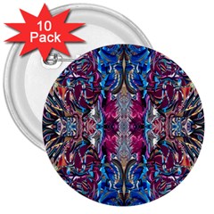 Abstract Blend Repeats 3  Buttons (10 Pack) 