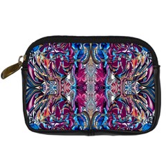 Abstract Blend Repeats Digital Camera Leather Case by kaleidomarblingart