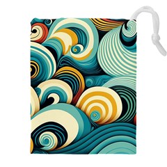 Waves Drawstring Pouch (4xl)