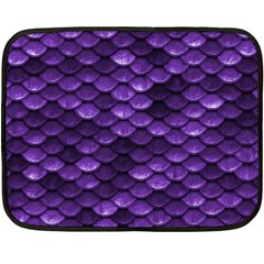 Purple Scales! One Side Fleece Blanket (mini) by fructosebat