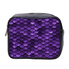 Purple Scales! Mini Toiletries Bag (two Sides) by fructosebat