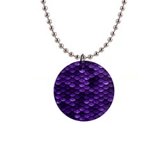 Purple Scales! 1  Button Necklace by fructosebat