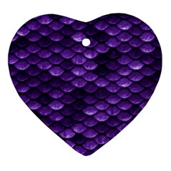 Purple Scales! Heart Ornament (two Sides) by fructosebat