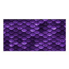 Purple Scales! Satin Shawl 45  X 80  by fructosebat