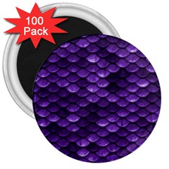 Purple Scales! 3  Magnets (100 Pack) by fructosebat