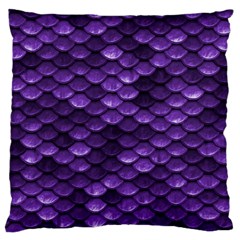 Purple Scales! Large Cushion Case (one Side) by fructosebat