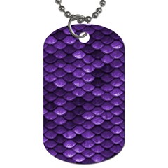 Purple Scales! Dog Tag (two Sides) by fructosebat