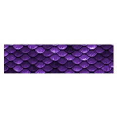 Purple Scales! Oblong Satin Scarf (16  X 60 ) by fructosebat