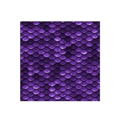 Purple Scales! Satin Bandana Scarf 22  X 22  by fructosebat