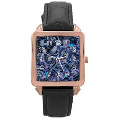 Dweeb Design Rose Gold Leather Watch  by MRNStudios