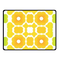 Yellow Seamless Pattern One Side Fleece Blanket (small)