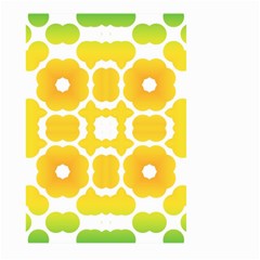 Yellow Seamless Pattern Large Garden Flag (two Sides)