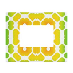 Yellow Seamless Pattern White Tabletop Photo Frame 4 x6 