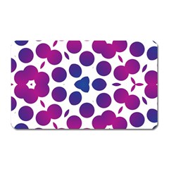 Purple Blue Repeat Pattern Magnet (rectangular)