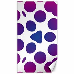 Purple Blue Repeat Pattern Canvas 40  X 72  by Ravend