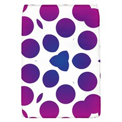 Purple Blue Repeat Pattern Removable Flap Cover (l)