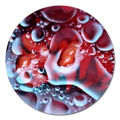 Abstract Art Texture Bubbles Magnet 5  (round)