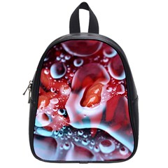 Abstract Art Texture Bubbles School Bag (small)