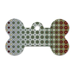 Pattern Background Abstract Dog Tag Bone (one Side)