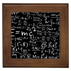 E=mc2 Text Science Albert Einstein Formula Mathematics Physics Framed Tile