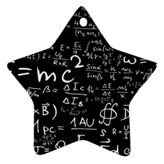 E=mc2 Text Science Albert Einstein Formula Mathematics Physics Ornament (star)