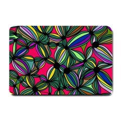 Background Pattern Flowers Seamless Small Doormat by Jancukart