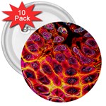 Fractal Black Texture Wallpaper 3  Buttons (10 pack)  Front