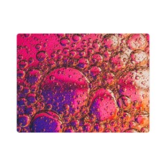 Colorful Bubbles Abstract Art One Side Premium Plush Fleece Blanket (mini) by Jancukart