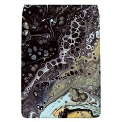 Black Marble Abstract Pattern Texture Removable Flap Cover (l) by Jancukart