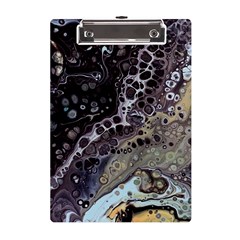 Black Marble Abstract Pattern Texture A5 Acrylic Clipboard