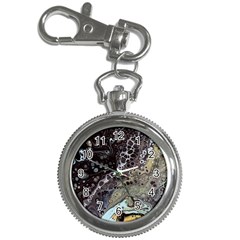 Black Marble Abstract Pattern Texture Key Chain Watches by Jancukart