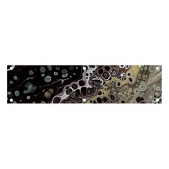Black Marble Abstract Pattern Texture Banner And Sign 4  X 1  by Jancukart