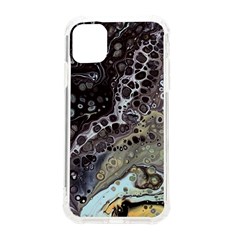 Black Marble Abstract Pattern Texture Iphone 11 Tpu Uv Print Case by Jancukart