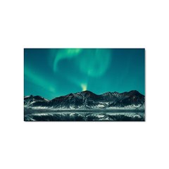 Blue And Green Sky And Mountain Sticker Rectangular (10 Pack)