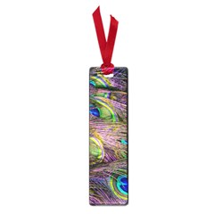 Green Purple And Blue Peacock Feather Small Book Marks