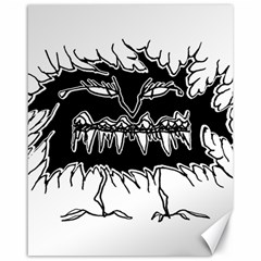 Creepy Black Monster Sketchy Style Drawing Canvas 16  X 20  by dflcprintsclothing