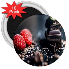 Chocolate Dark 3  Magnets (10 Pack)  by artworkshop