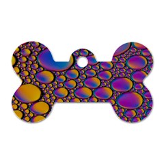 Bubble Color Dog Tag Bone (one Side) by artworkshop