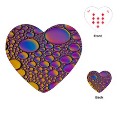 Bubble Color Playing Cards Single Design (heart) by artworkshop