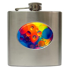 Colorfull Pattern Hip Flask (6 Oz) by artworkshop