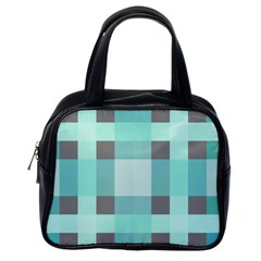 Square Crosses Check 1  Classic Handbag (one Side) by Mazipoodles